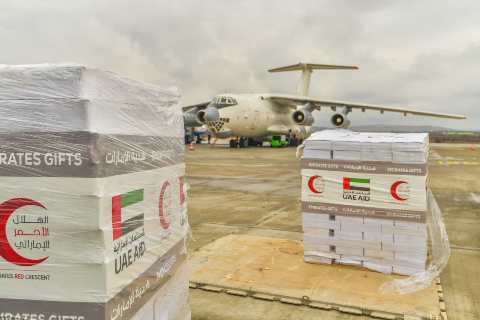 الإمارات تسير 230 طائرة إغاثية إلى تركيا وسوريا بعد الزلزال (وزارة الدفاع الإماراتية)