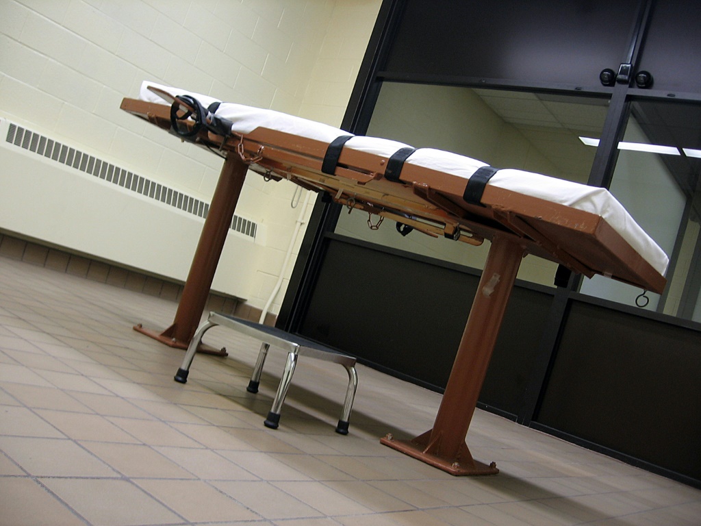 صورة مؤرخة في 30 تشرين الثاني/نوفمبر 2009 لغرفة إعدام في سجن في ولاية اوهايو الأميركية (ا ف ب)