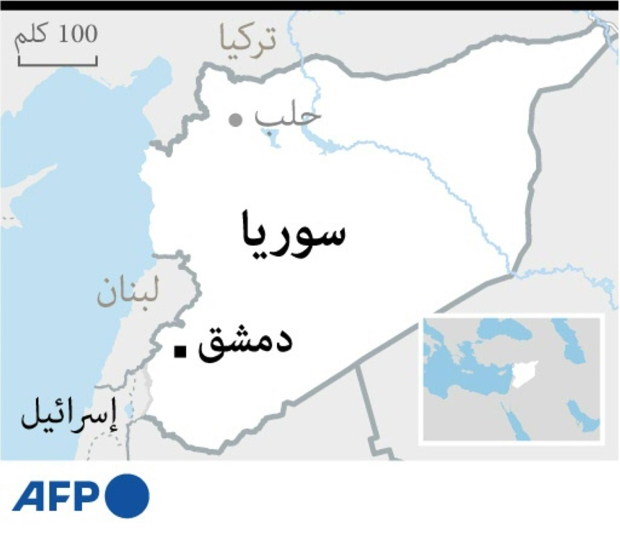 خريطة لسوريا (ا ف ب)