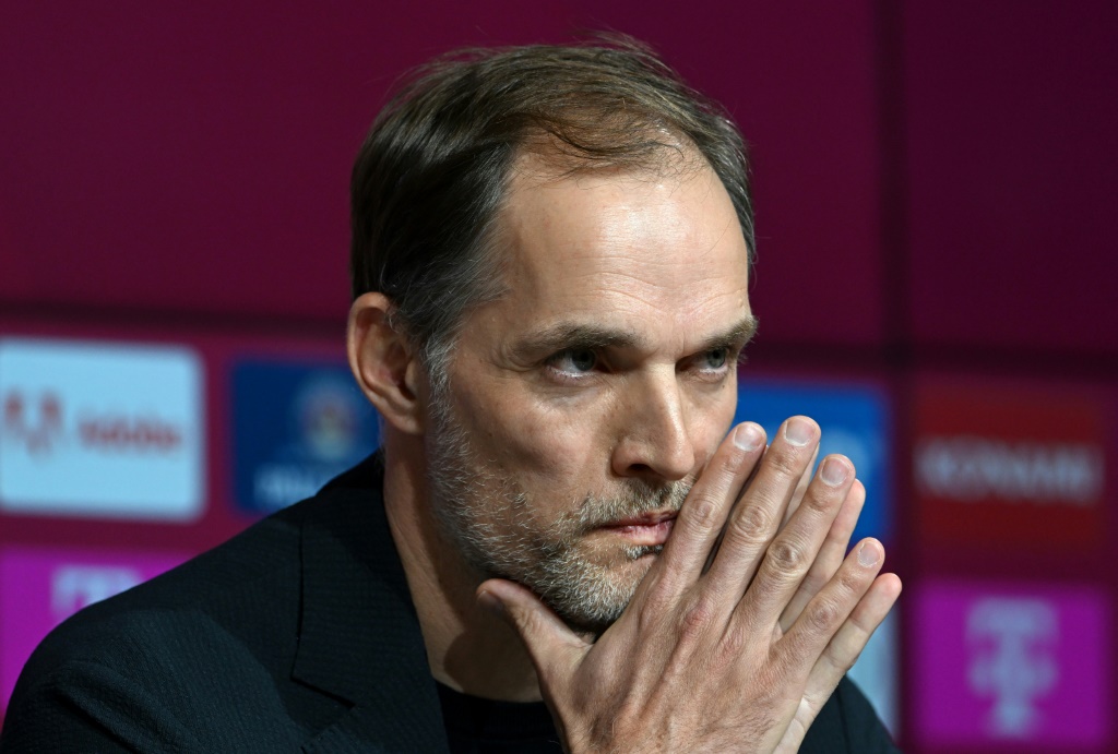 المدرب الجديد لبايرن ميونيخ الألماني توماس توخل خلال مؤتمر صحافي في 25 آذار/مارس 2023 (ا ف ب)