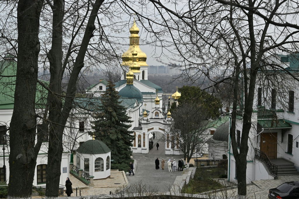     دير الكهوف الارثوذكسي التاريخي في كييف في 24 آذار/مارس 2023. (ا ف ب)