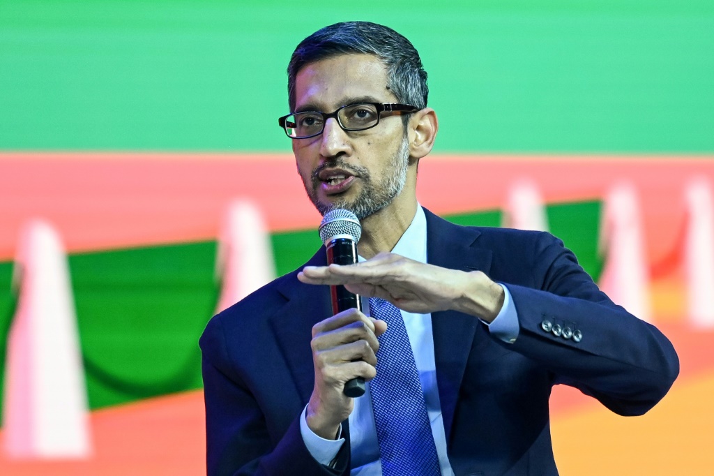 الرئيس التنفيذي لشركة جوجل سوندار بيتشاي (ا ف ب)