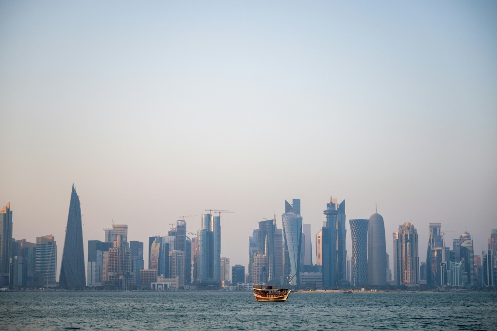 لقطة للعاصمة القطرية، الدوحة (ا ف ب)