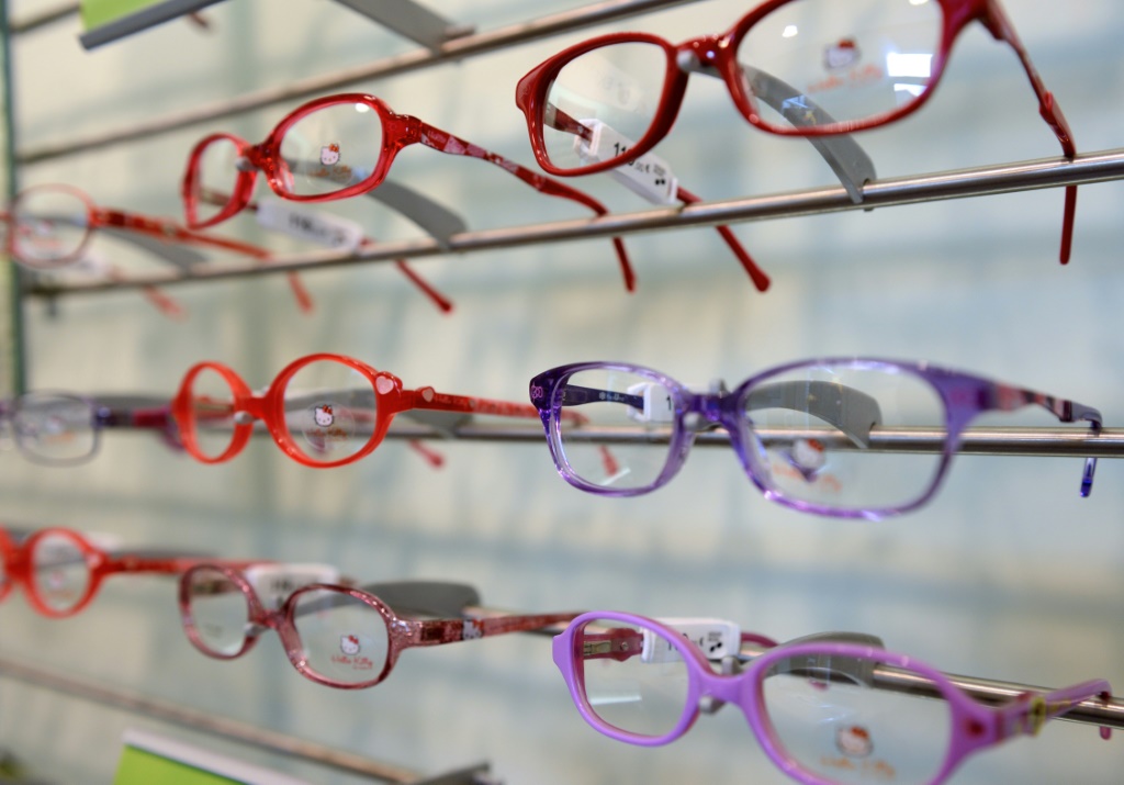 نظارات معروضة في أحد المتاجر شمال فرنسا بتاريخ التاسع من أيار/مايو 2014 (ا ف ب)