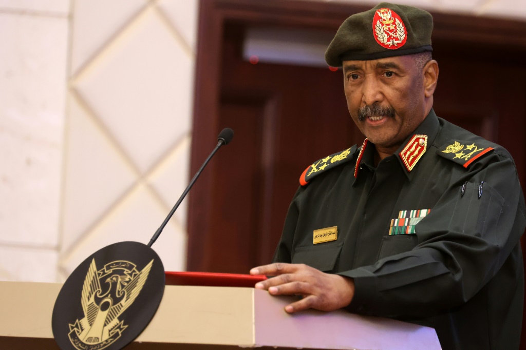 رئيس مجلس السيادة الانتقالي في السودان الفريق أول ركن عبدالفتاح البرهان (أ ف ب)