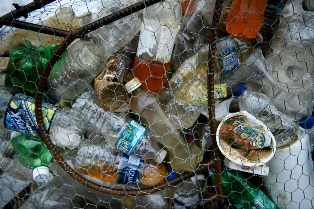 كمية من النفايات البلاستيكية في واشنطن في آذار/مارس 2019 (ا ف ب)