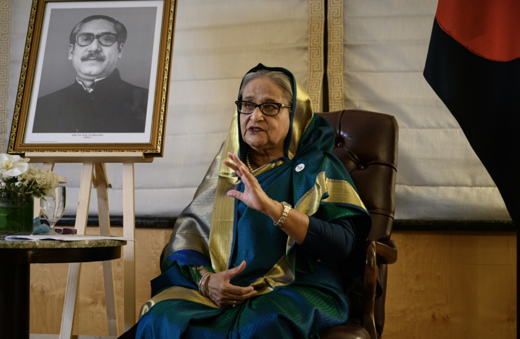 رئيسة وزراء بنغلاديش الشيخة حسينة (أ ف ب)