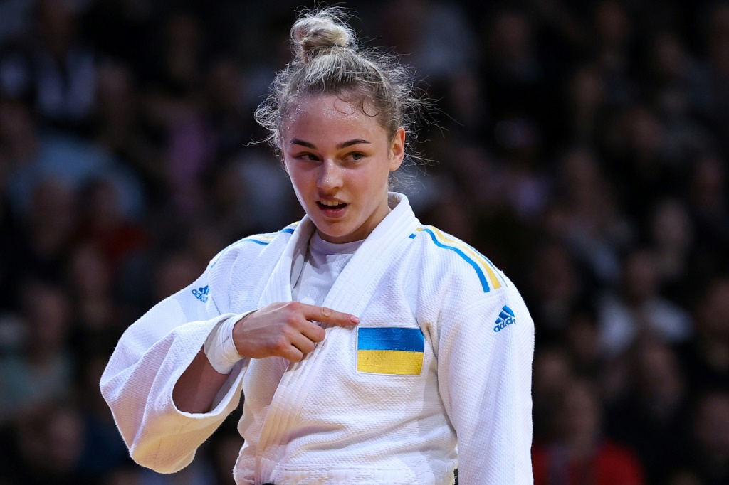 الجودوكا الأوكرانية داريا بيلوديد ستقاطع بطولة العالم بعد السماح بمشاركة الروس والبيلاروس في المنافسات (ا ف ب)