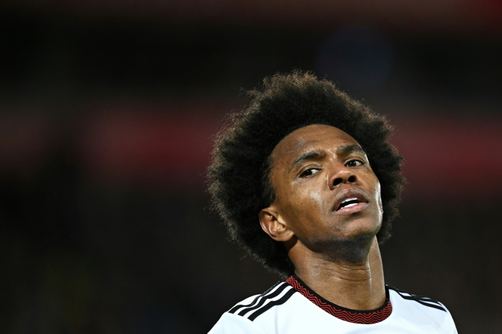 سجل لاعب وسط فولهام البرازيلي وليان هدفين في فوز فريقه على ليستر سيتي 5-3 في الدوري الانكليزي لكرة القدم على ملعب كريفن كوتادج في لندن (ا ف ب)
