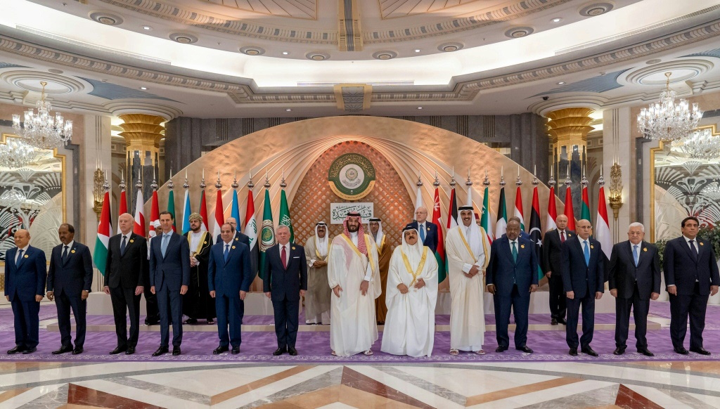 صورة جامعة لقادة الدول العربية في جدة في 19 أيار/مايو 2023 (ا ف ب)