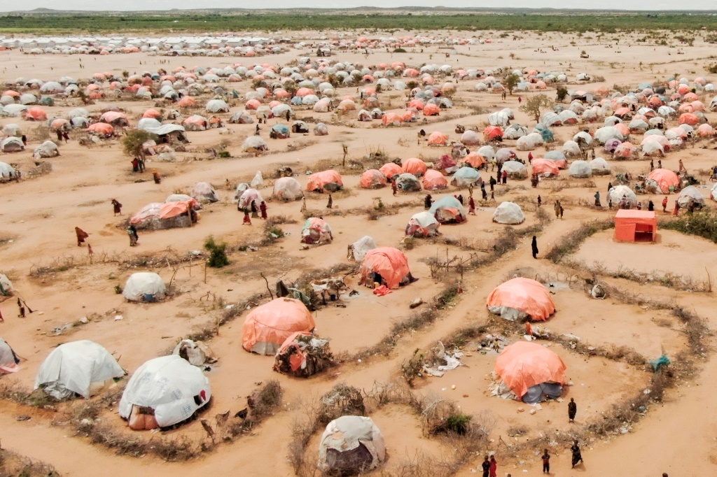 وتعاني الصومال وجيرانها في القرن الأفريقي ، بما في ذلك إثيوبيا وكينيا ، من أسوأ موجة جفاف منذ أربعة عقود (أ ف ب)