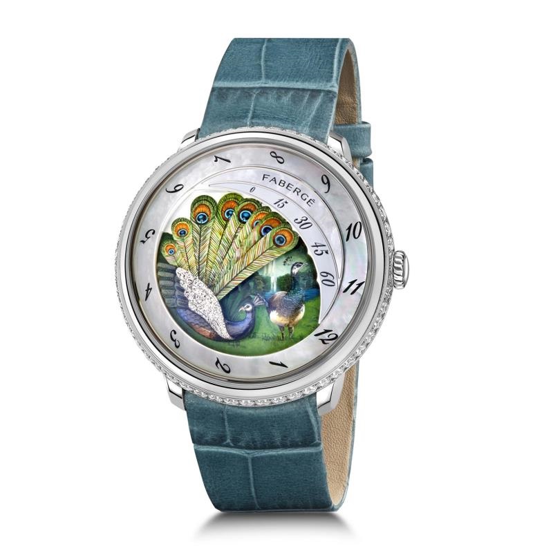 ساعة Compliquée Peacock من فابرجيه (سيدتي)