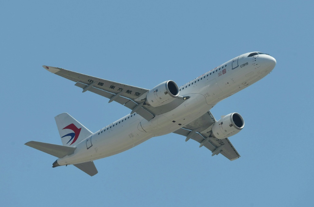 الطائرة الصينية سي 919 (ا ف ب)