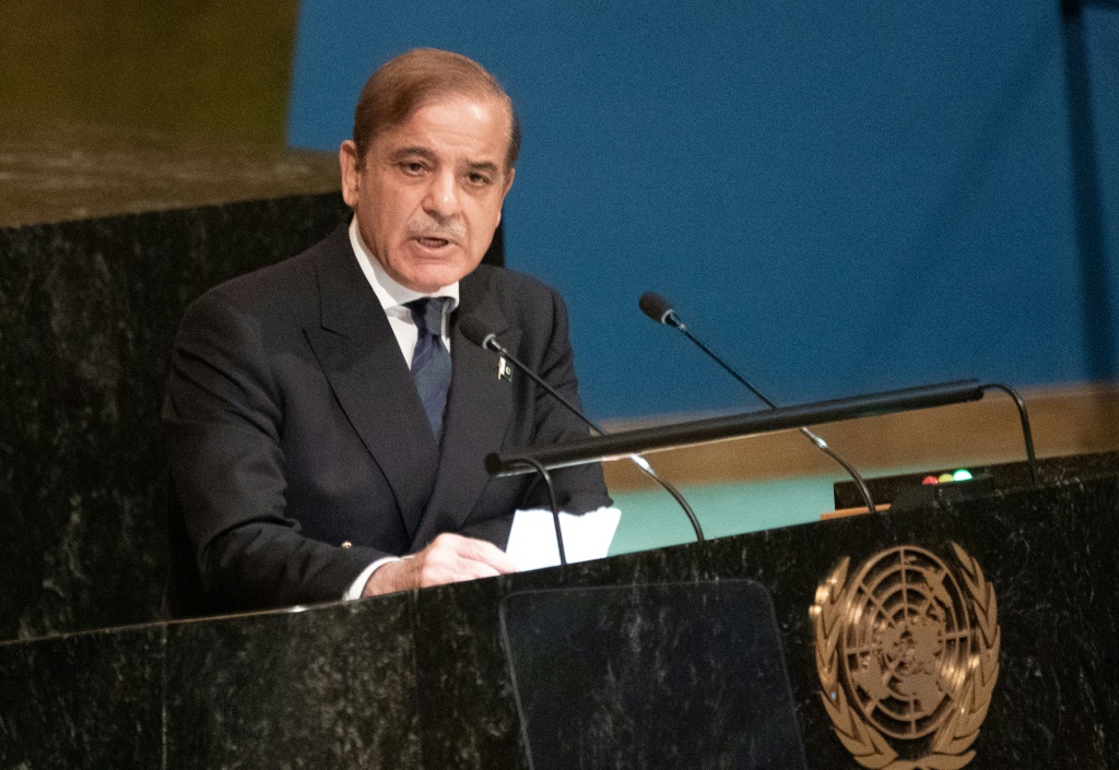 رئيس الوزراء الباكستاني محمد شهباز شريف (أ ف ب)