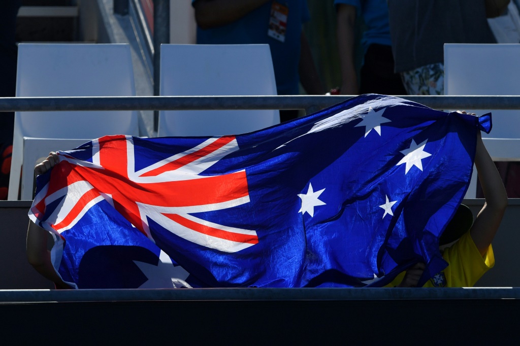 علم أستراليا (ا ف ب)