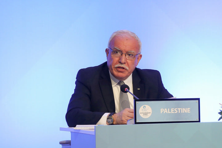 شدد المالكي على أهمية التمسك بالمبادرة العربية لتطبيع العلاقات بين الدول العربية وإسرائيل (الخارجية الفلسطسنية)