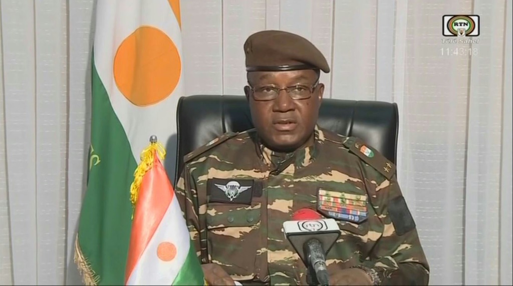 رئيس المجلس العسكري في النيجر الجنرال عبد الرحمن تياني (أ ف ب)