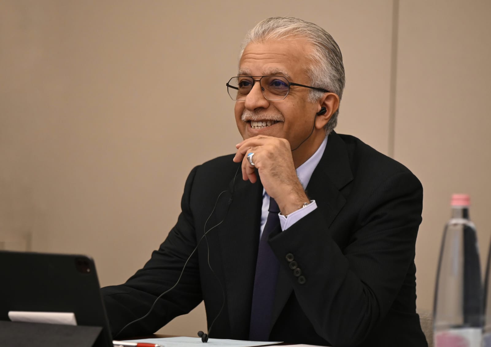 الشيخ سلمان بن إبراهيم آل خليفة رئيس الاتحاد الآسيوي لكرة القدم (الأمة برس)