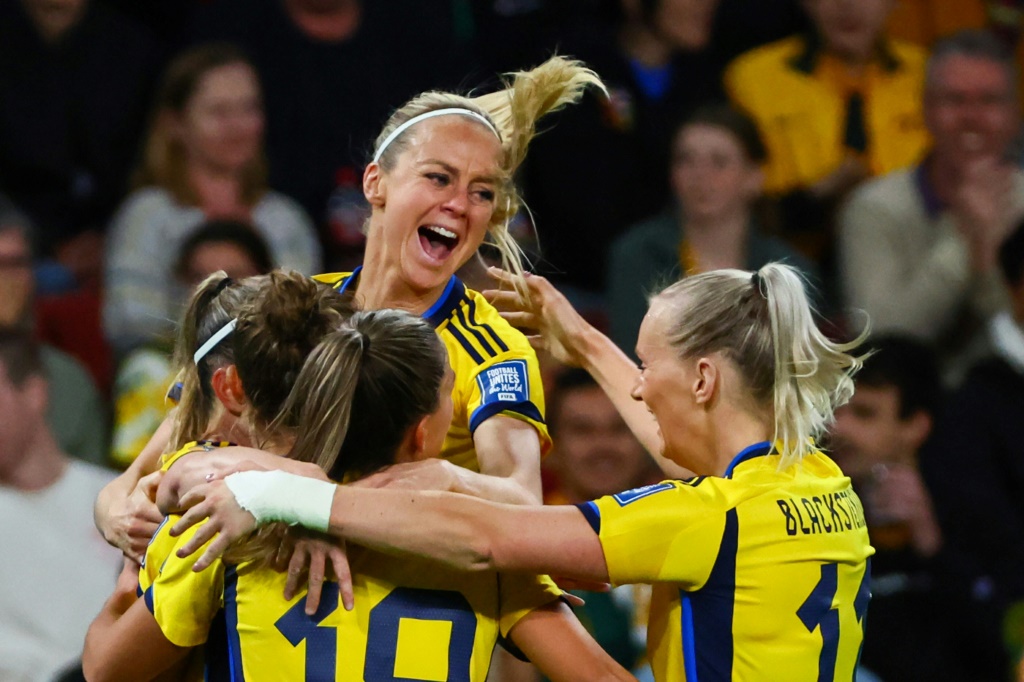 أحرزت السويد برونزية مونديال السيدات على حساب أستراليا (ا ف ب)