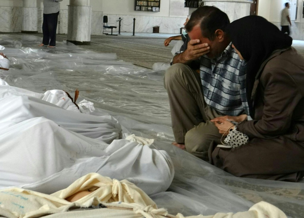    قُتل حوالي 1400 شخص في الهجوم الكيماوي للنظام السوري عام 2013 على الغوطة الشرقية ومعضمية الشام (أ ف ب)    