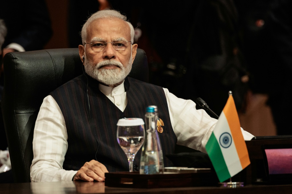 رئيس الوزراء الهندي ناريندرا مودي يحضر قمة شرق آسيا خلال قمة الآسيان في جاكرتا في 7 سبتمبر 2023 (أ ف ب)   