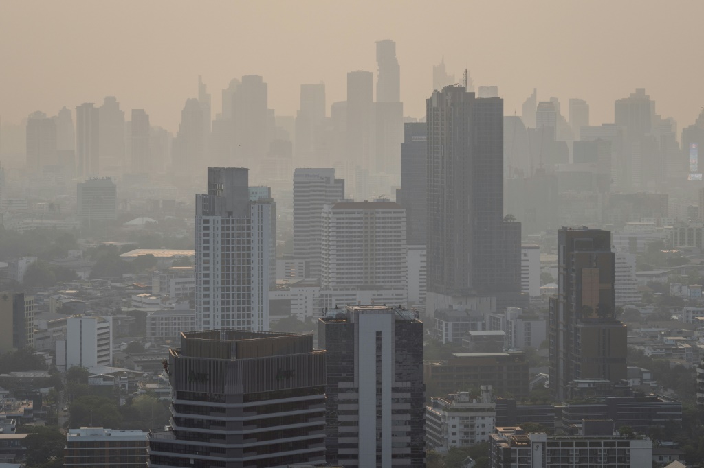 بانكوك من بين أكثر المدن تلوثًا في العالم في أبريل (أ ف ب)   