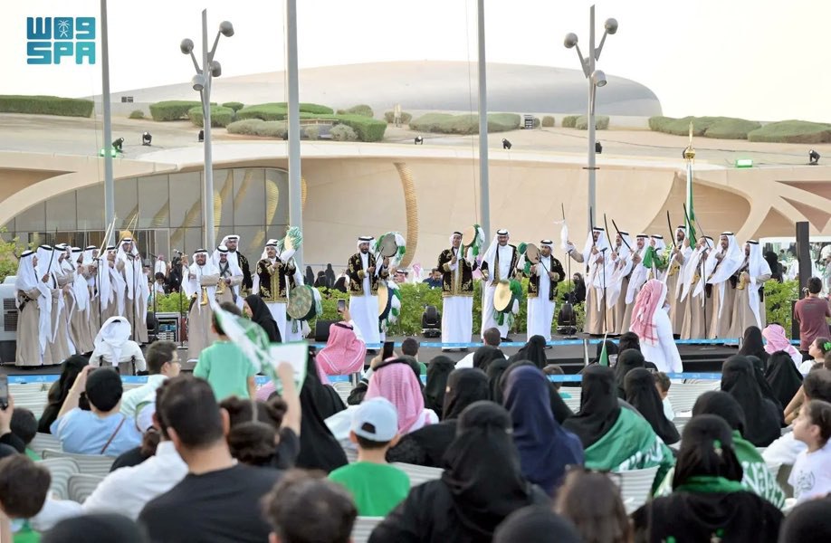 مظاهر احتفال عمّت المدن السعودية بمناسبة الذكرى 93 لتأسيس المملكة (واس)