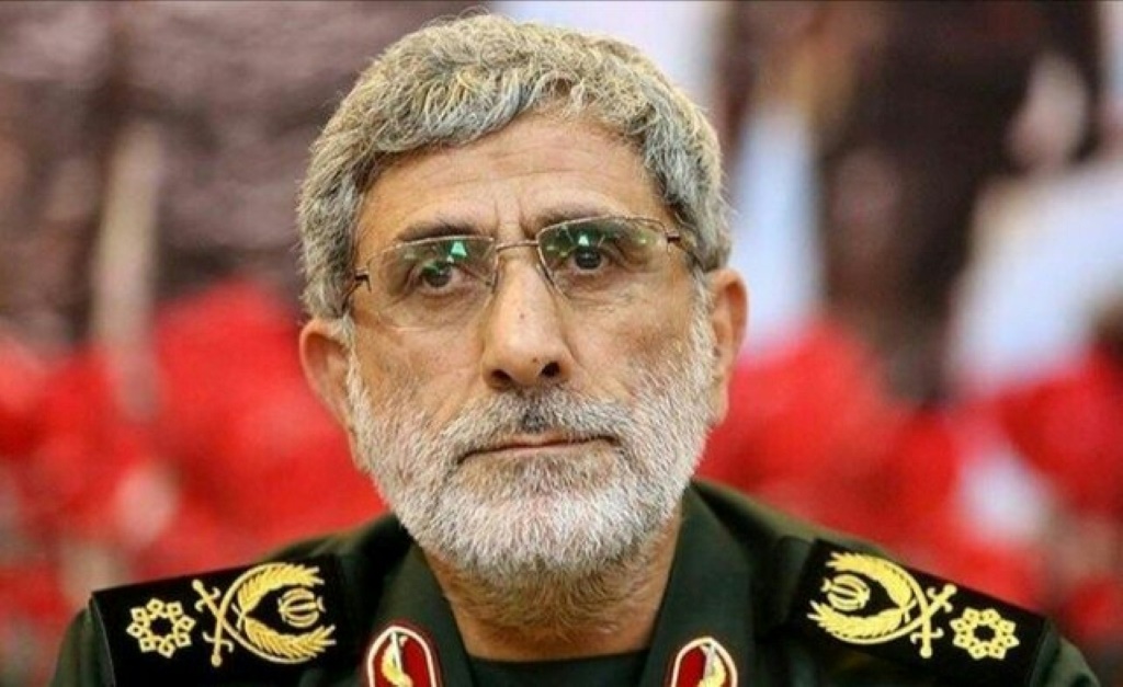 قائد فيلق القدس التابع للحرس الثوري الإيراني اسماعيل قاآني (ا ف ب)