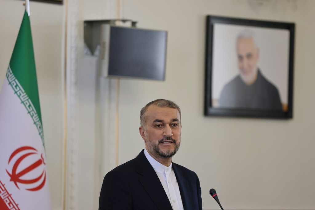 وزير الخارجية الإيراني حسين أمير عبد اللهيان في طهران في 13 أيلول/سبتمبر 2023 (ا ف ب)