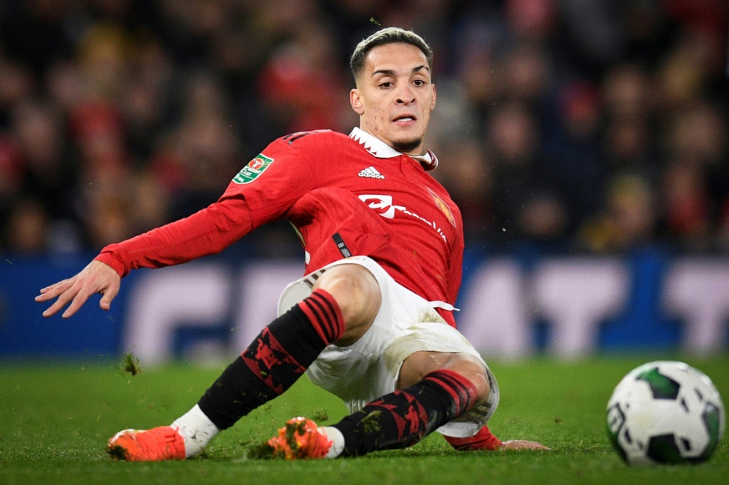 لاعب مانشستر يونايتد الانكليزي البرازيلي أنتوني (ا ف ب)
