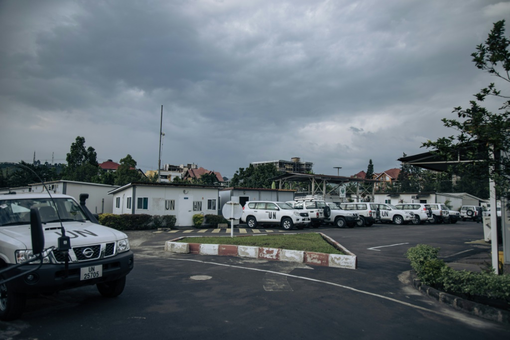 مركبات تابعة للأمم المتحدة في غوما في الكونغو الديموقراطية بتاريخ التاسع من تشرين الثاني/نوفمبر 2022 (ا ف ب)