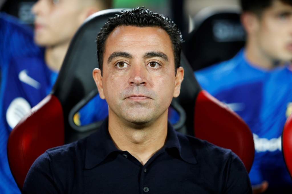مدرب برشلونة تشافي هرنانديس في بالما دي مايوركا في 26 أيلول/سبتمبر 2023 (ا ف ب)