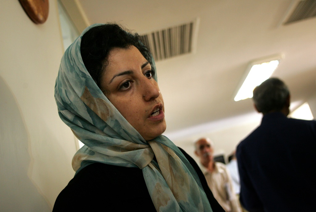 الناشطة والصحافية الايرانية نرجس محمدي (أ ف ب)   