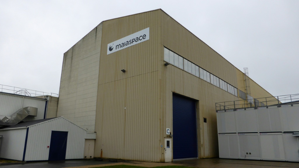 مقر شركة "ماياسبايس" لتكنولوجيا الفضاء في فيرنون شمالي فرنسا في 21 أيلول/سبتمبر 2023 (ا ف ب)
