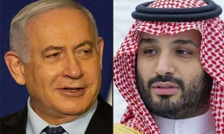 ولي العهد السعودي محمد بن سلمان ونتنياهو (تواصل اجتماعي)