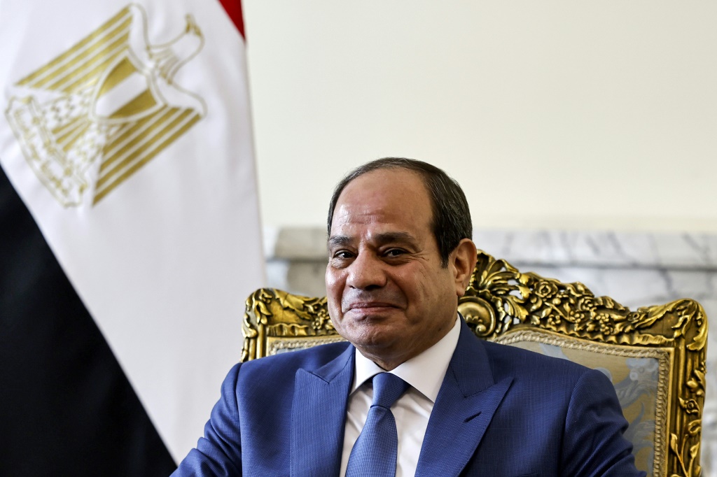الرئيس المصري عبد الفتاح السيسي (أ ف ب)