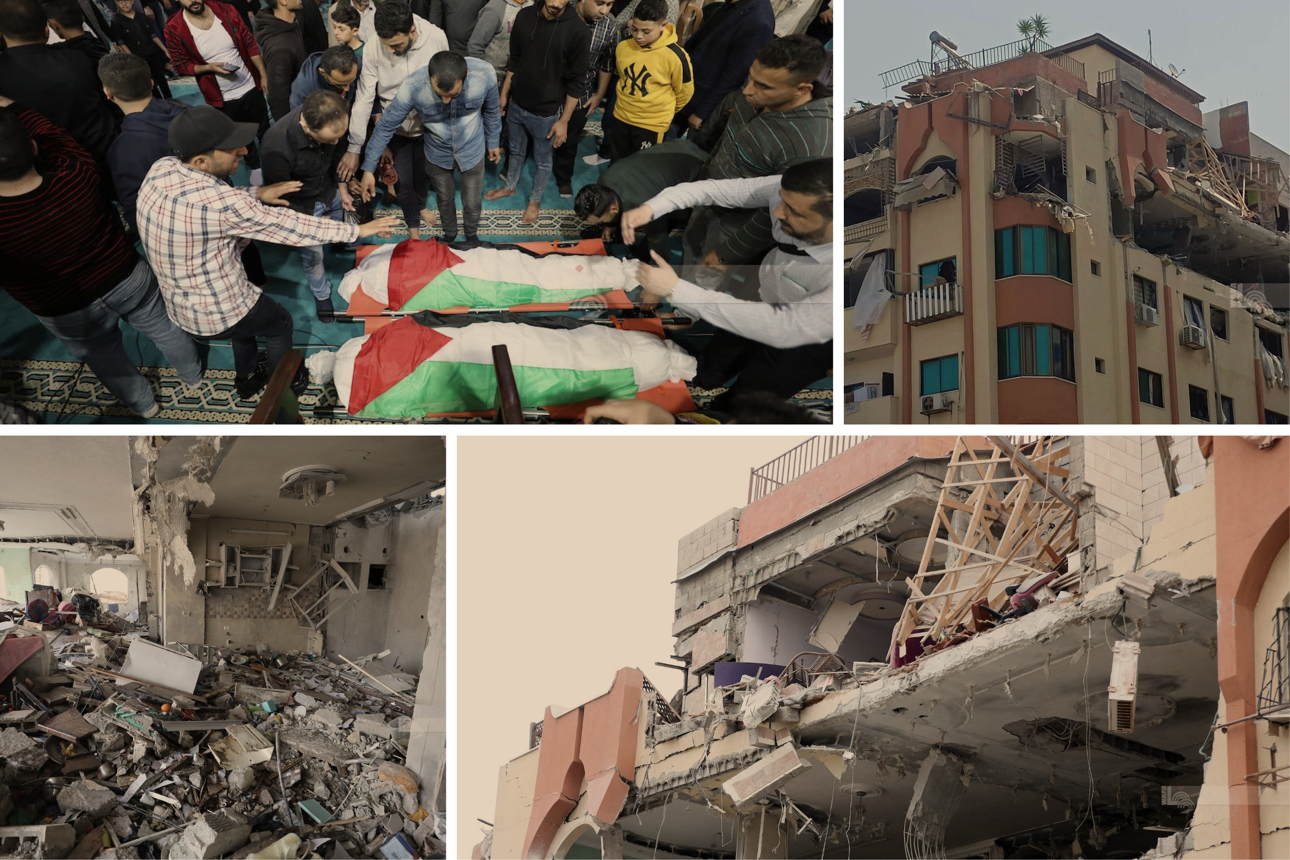 شهداء ومناطق مهدمة جراء العدوان الاسرائيلي على غزة (وفا)