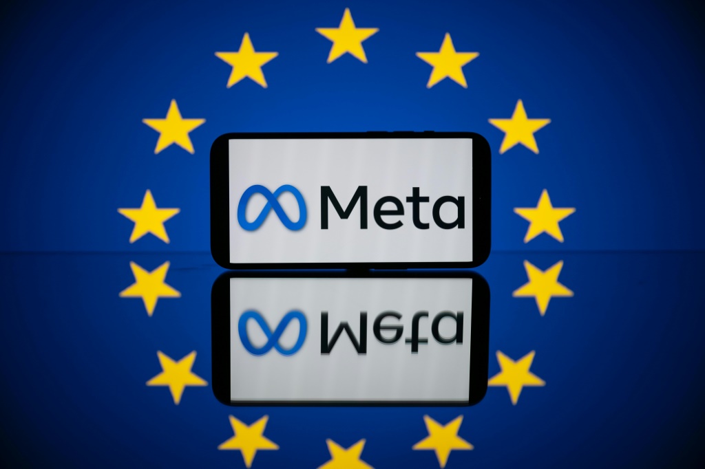 أرسل الاتحاد الأوروبي طلبات رسمية للحصول على معلومات إلى Meta وTikTok فيما يعد الإجراء الأول الذي تم إطلاقه بموجب قانون جديد (أ ف ب)   