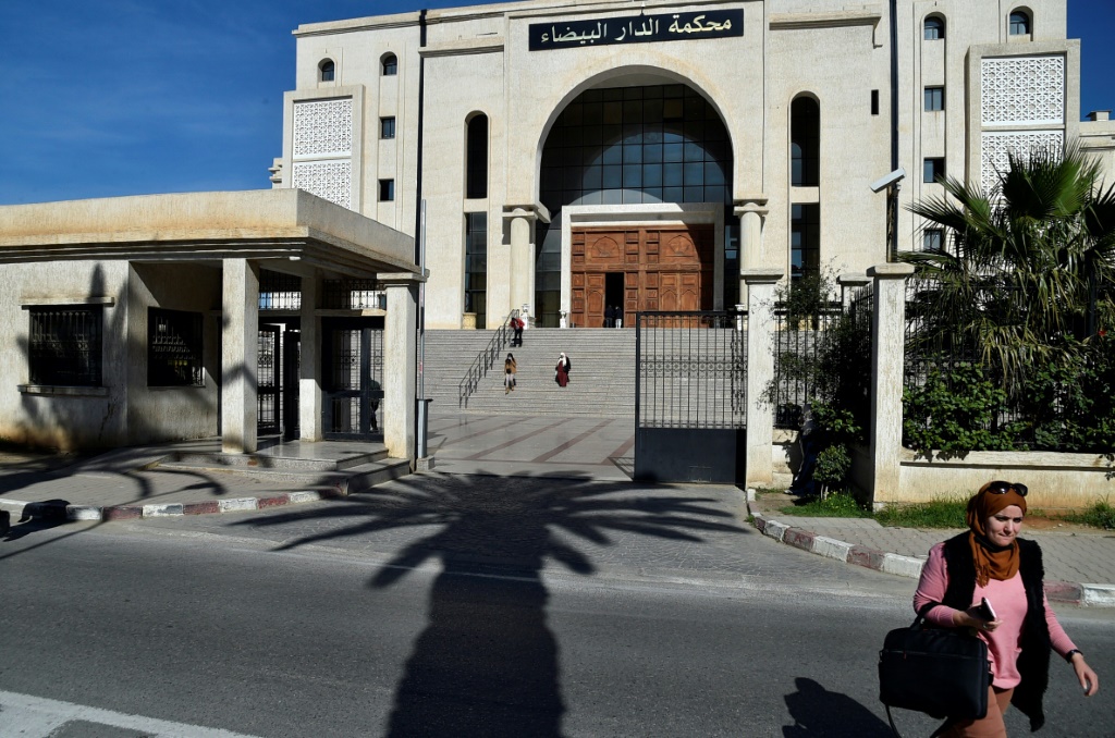 صورة لمحكمة الدار البيضاء في العاصمة الجزائرية بتاريخ 18 شباط/فبراير 2021 (أ ف ب)   