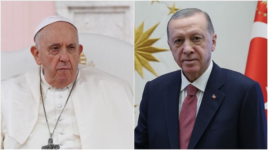 أردوغان والبابا (الأناضول)