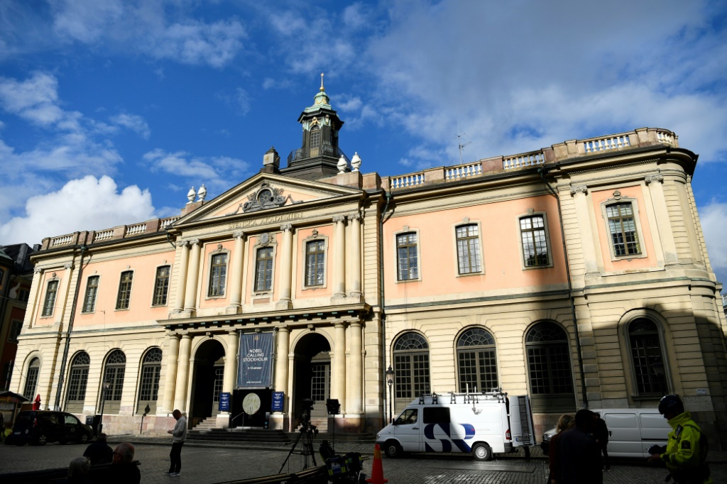 مقر الأكاديمية السويدية في ستوكهولم في 8 تشرين الأول/أكتوبر 2020 (ا ف ب)