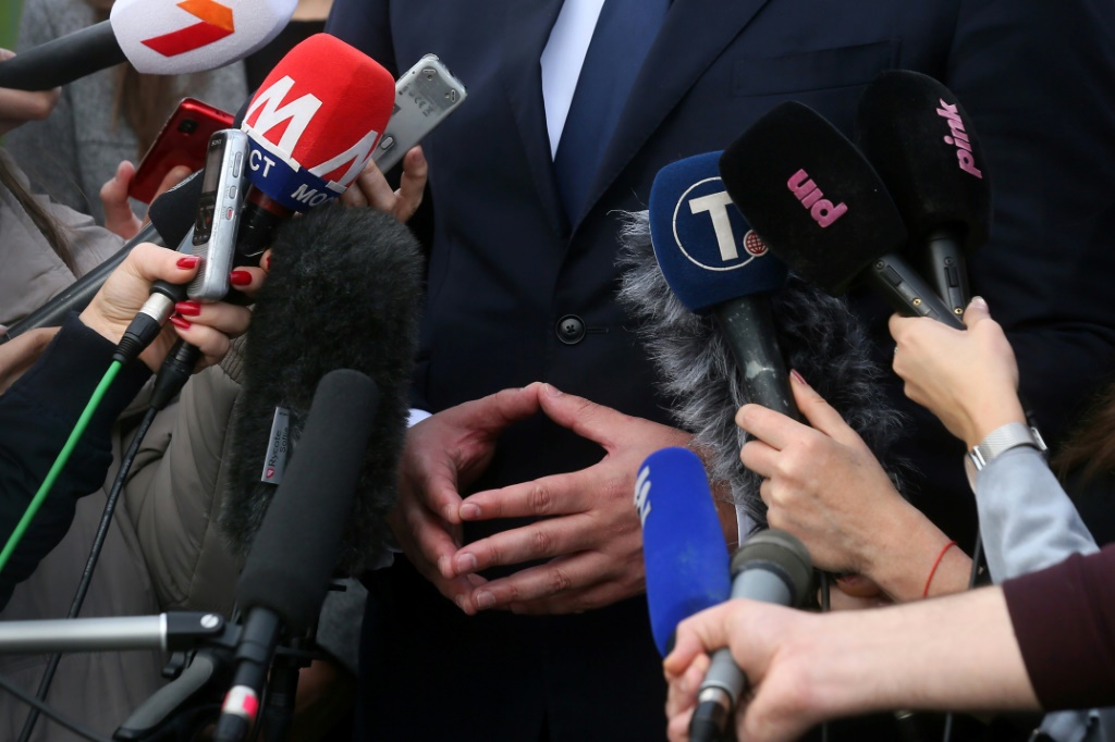 وسيمكن التشريع الجديد بشكل خاص شركة الاتصالات المملوكة للدولة Telekom Srbija من الاستحواذ على وسائل الإعلام (أ ف ب)   