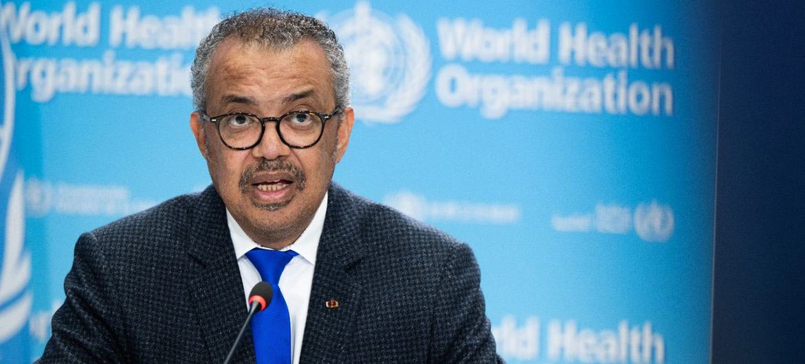 المدير العام لمنظمة الصحة العالمية دكتور تيدروس أدهانوم غيبريسيوس (موقع منظمة الصحة العالمية)