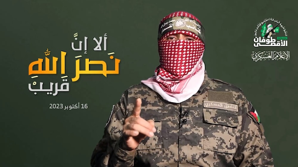 الناطق باسم كتائب عز الدين القسام الجناح العسكري لحركة المقاومة الإسلامية حماس (اعلام فلسطيني)
