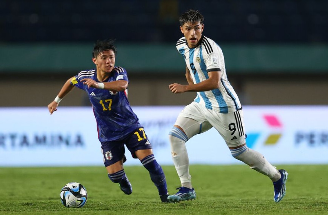 من مباراة الأرجنتين واليابان (موقع الاتحاد الآسيوي لكرة القدم)
