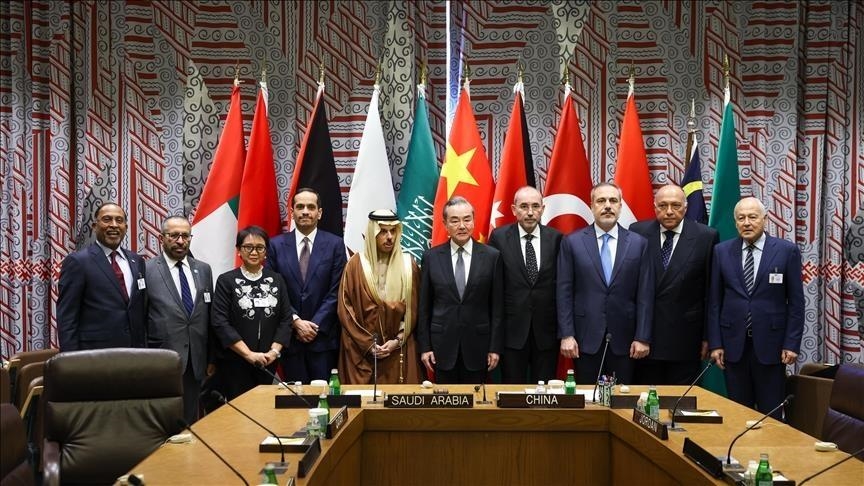 وزير الخارجية الصيني يتولى حاليا رئاسة مجلس الأمن الدولي (الأناضول)