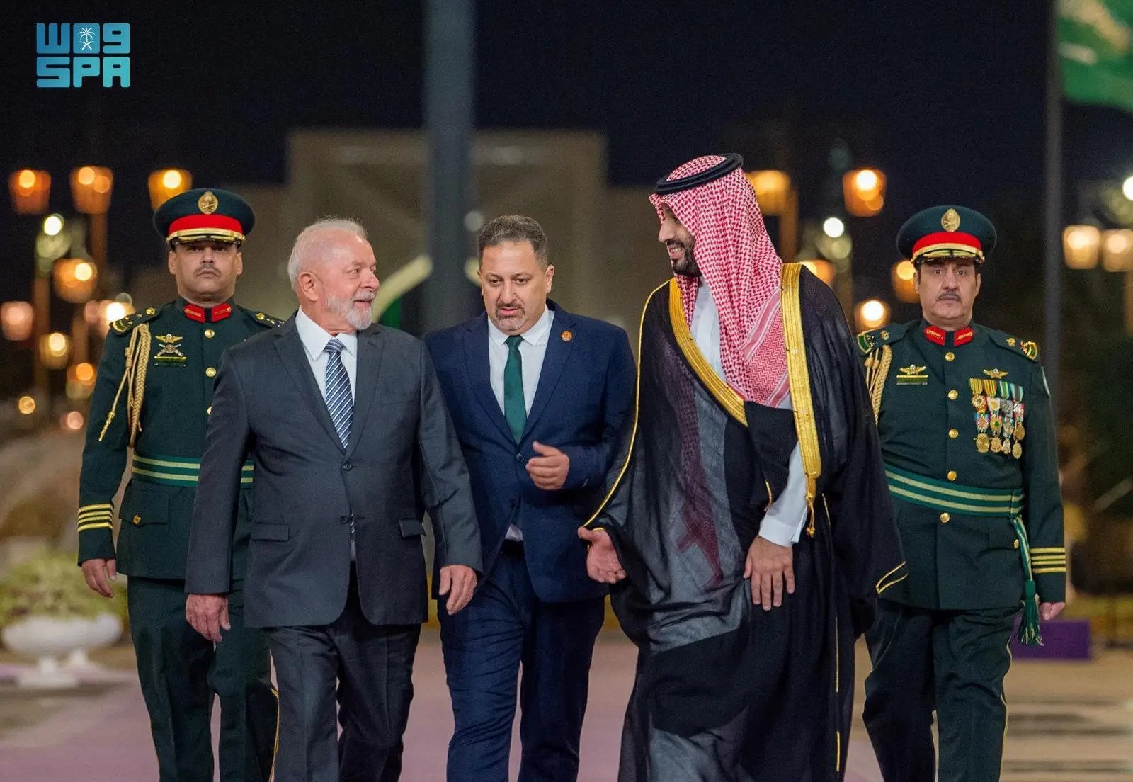 ولي العهد السعودي مع الرئيس البرازيلي (واس)
