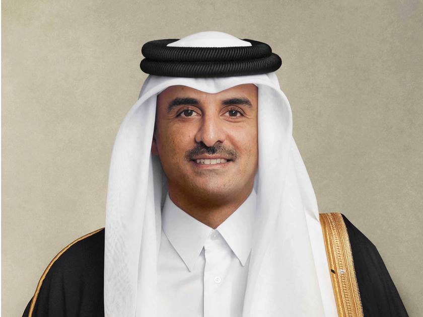 الشيخ تميم بن حمد آل ثاني أمير قطر (قنا)
