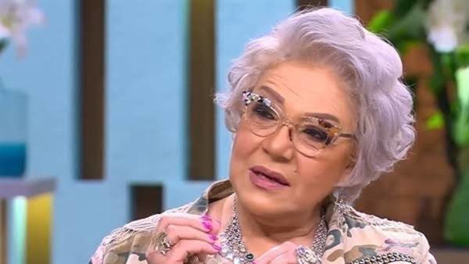المنتجة المصرية ناهد فريد شوقي في ظهور تلفزيوني سابق (فيسبوك)