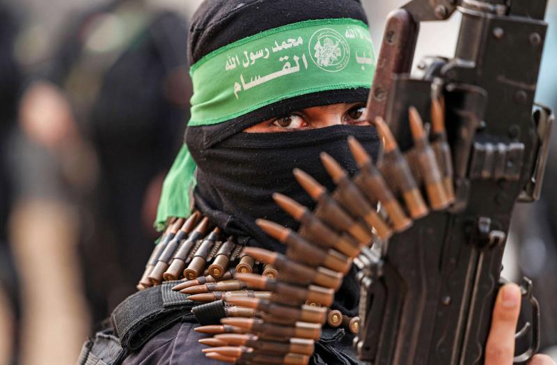 عضو في كتائب عز الدين القسام، الجناح العسكري لحركة حماس الفلسطينية (أ ف ب)